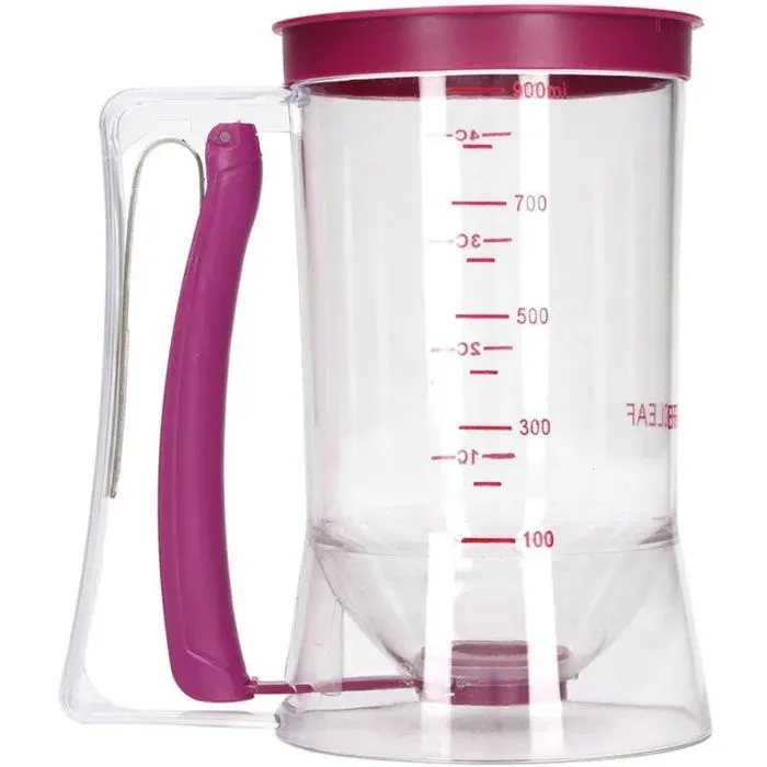 Distributeur de pâte à crêpes séparateur de crème entonnoir machine à gâteaux mélangeur à crêpes électrique outils de mesure po