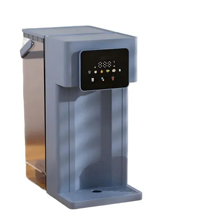 Distributeur deau 3 L écran LED 6 niveaux de température chauffage rapide filtration multiple bleu