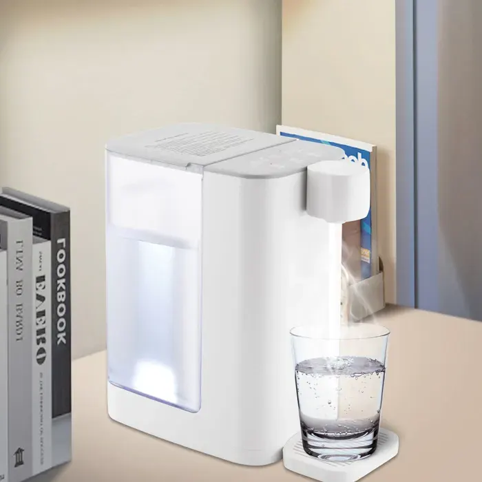 Distributeur dEau Électrique Chaude Instantanée - Bouilloire à Chaleur 3L Blanc - Distributeur dEau Chaude et Froide 2000W