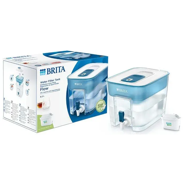 Distributeur deau filtrée - BRITA - Flow - 5L - 1 filtre MAXTRA inclus - Design réfrigérateur