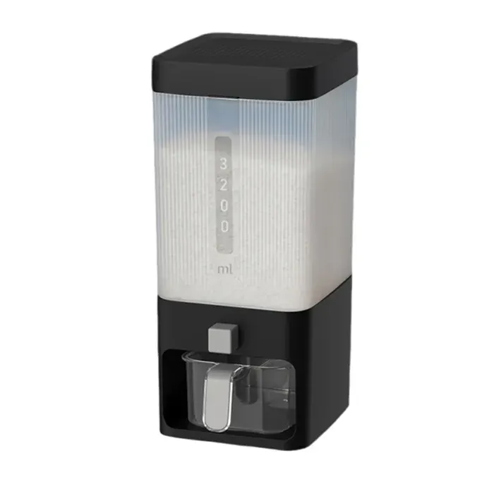 Distributeur riz hermétique 113 kg (25 lb) avec doseur étanche humidité sans BPA cuisine/garde-manger Label