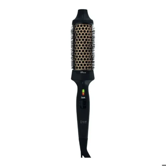 Diva Pro Ceramic Heat Brush Noir 40mm