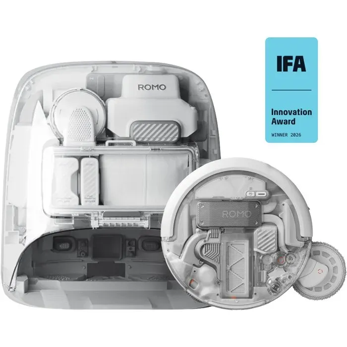 Dji - Robot Aspirateur Laveur Romo P2 — vue 3