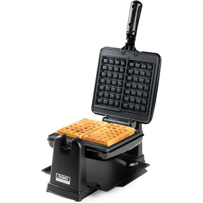 Do9224W Appareil À Gaufres - Gaufrier Pour Gaufres Rectangulaires 4X7 - Rotatif À 180° - Noir[PE135]