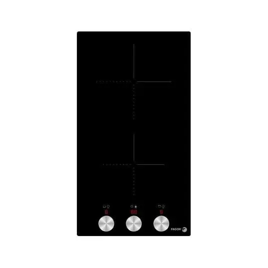 Domino vitrocéramique - FAGOR - FTV2520T - 2 foyers Hilight - Commandes par manettes - 2900 W