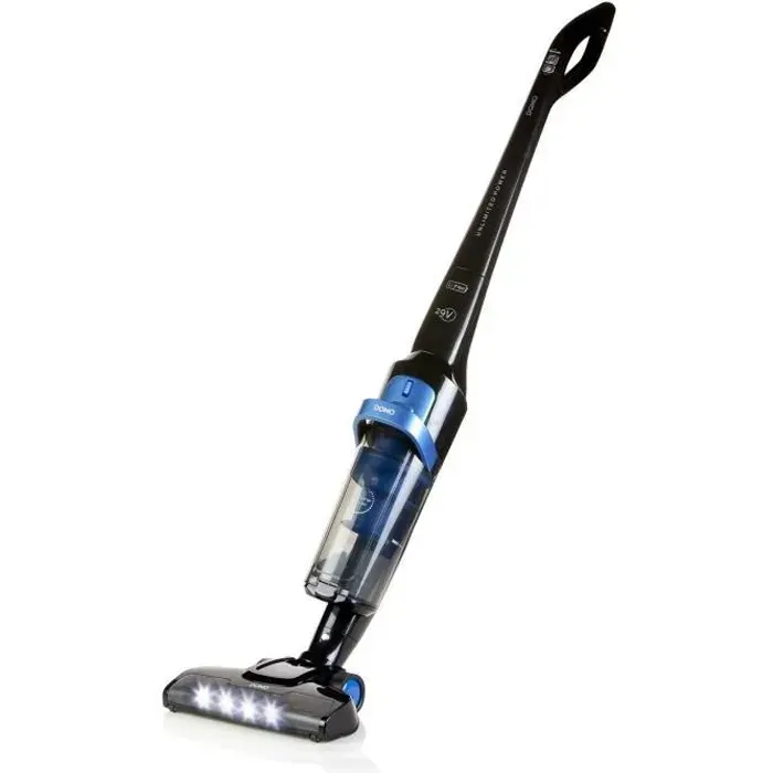 DOMO DO221SV - Aspirateur balai - Mode de nettoyage : Sec - Capacité du collecteur : 1 litre - Sur batterie - 29V