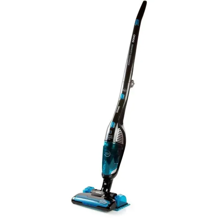 DOMO DO228SV - Aspirateur balai sans fil 2-en-1 - 2 vitesses - Système cyclonique - Autonomie 40min - Système Wet Clean