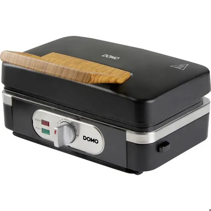 DOMO SANDWICH-WAFFEL-GRILL 3-IN-1 INKY BLACK Machine à croque-monsieur noir