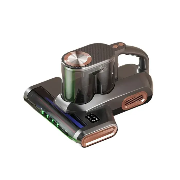 Dore Aspirateur anti-acariens sans fil UV puissant stérilisation double réservoir lumière verte pour lit canapé animaux