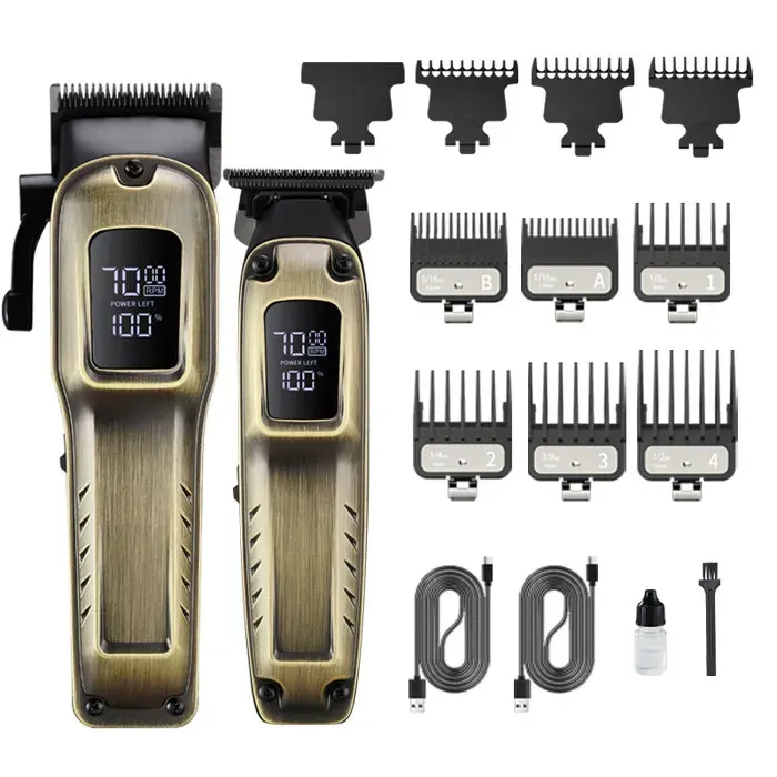 Dore Tondeuse Électrique Puissante Professionnelle Coupe-Cheveux Rasoir Sans Fil pour Salon Coiffure Outil de Rasage Set Homme