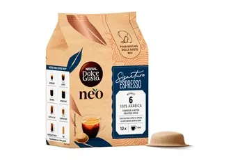 Dosette café Neo Par Dolce Gusto Espresso Signature x12 Beige