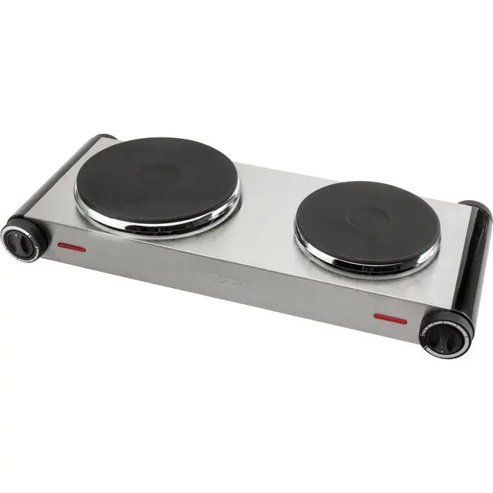 Double plaque de cuisson Tristar KP-6248 acier inoxydable