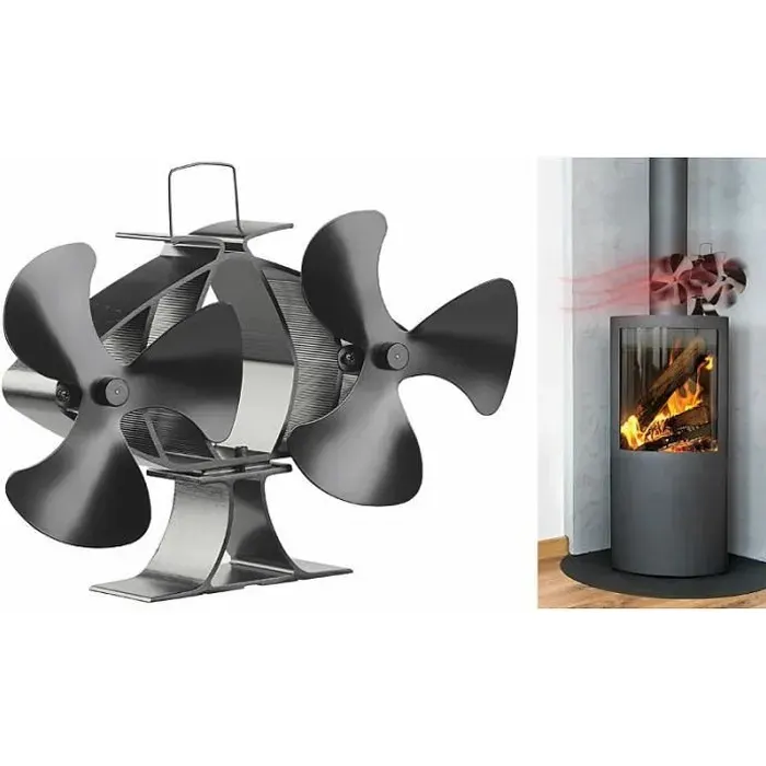 Double ventilateur-répartiteur - CARLO MILANO - sans alimentation externe - noir - 215x185x75 cm - 790 g