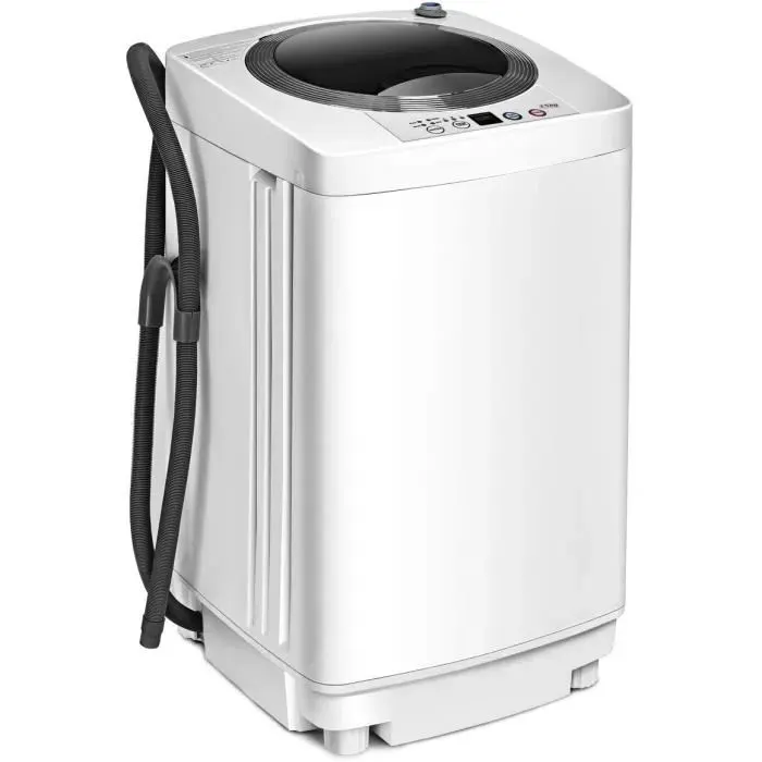 DREAMADE Machine à Laver Automatique Lave-Linge 240W avec Tuyau de Drainage 3 Types du Volume dEau Ajustés pour Vêtements