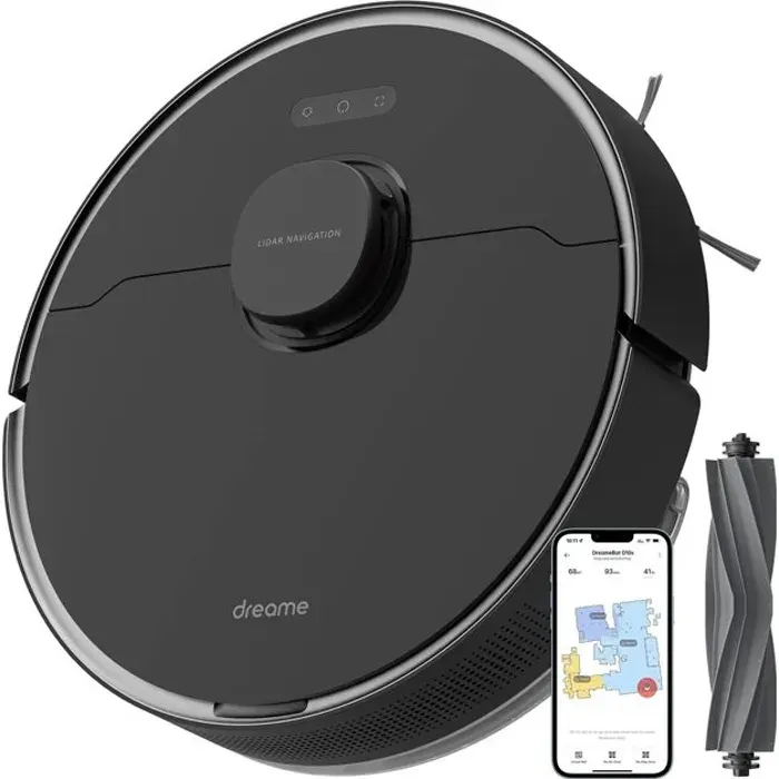 Dreame D10s Pro Robot Aspirateur et Serpillère avec Action IA - Navigation LDS - 5000 Pa - 280 Min Dautonomie