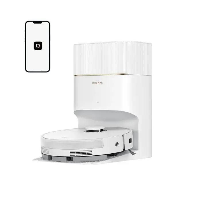 Dreame D20 Pro Plus Robot Aspirateur Laveur 2-en-1 13000 Pa Double BrosseLaser Navigation Coins 5200 mAh Sols Durs & Tapis
