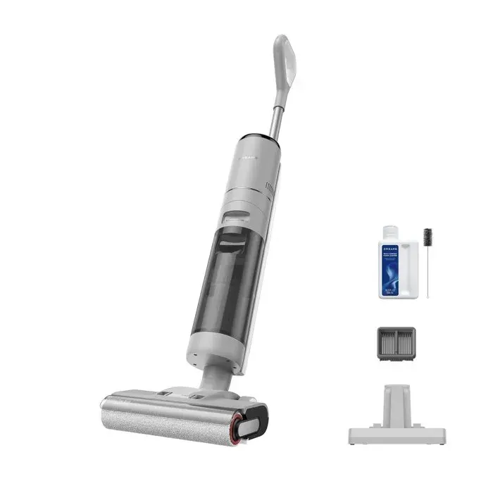 DREAME G10 Pro - Aspirateur Balai Laveur - 16000Pa - Nettoyage Automatique à Double Rotation - Grand Affichage LED