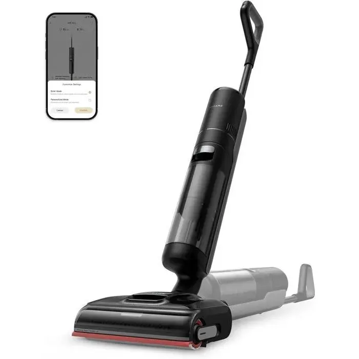 DREAME H15 Pro Aspirateur balai Laveur AI DescendReach Triple arte 21 000Pa Lavage Brosse immersif 100 °C séchage 5 min 90 °C