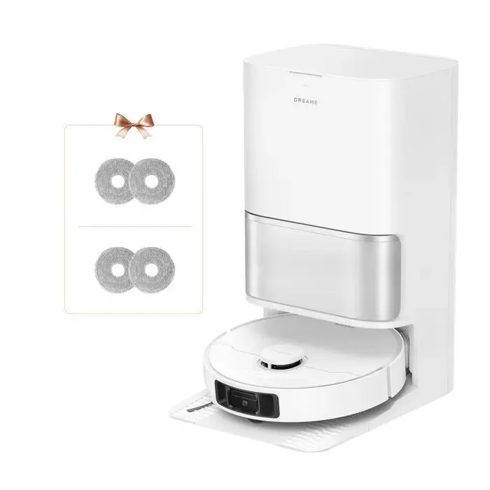 Dreame L10s Ultra Gen 3 Kit Robot Aspirateur Laveur 25000Pa Brosse Latérale Rétractable à Levage Système AceClean DryBoard