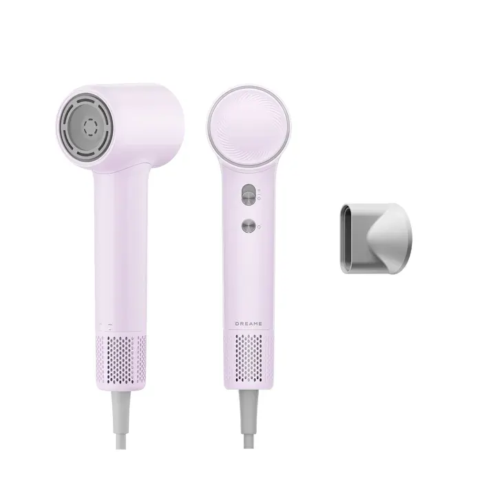 Dreame Mini Flow Violet - Sèche-cheveux haute vitesse - 270g séchage rapide moteur 100kRPM contrôle NTC 5 modes dont mode enfant