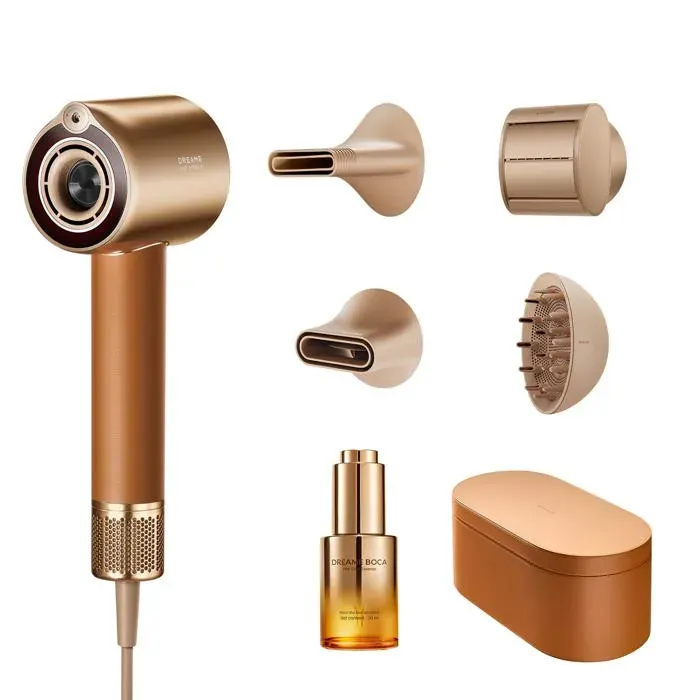 Dreame Miracle Pro Sèche-cheveux haute vitesse Moteur puissant de 130 000 tr/min Lumière rouge pour cuir chevelu