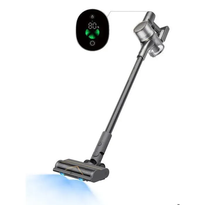 Dreame R20 - Aspirateur Balai sans Fil - 22 000PA / 190AW Autonomie 90min Détection de saleté Affichage LED Lumières Bleues