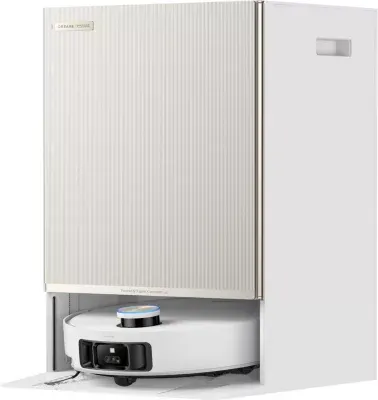 Dreame - Robot Aspirateur Laveur Matrix10 Ultra Blanc Avec Serpillères Auto-Interchangeables