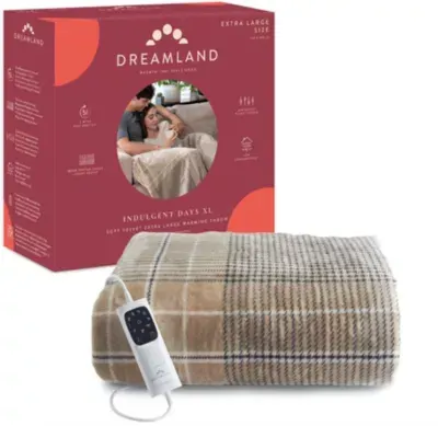 Dreamland - Couverture Chauffante Indulgent Days Xl Velours 6t 180x140