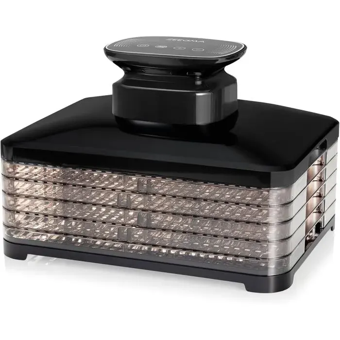 Dry Chef Pro Déshydrateur Alimentaire Électrique 400W 5 Plateaux Empilables Thermoberge Pour Séchage Uniforme Température Régla