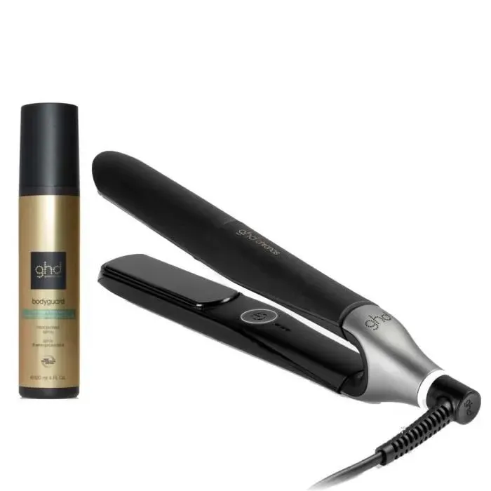 Duo Lisseur Chronos Noir + Spray Bodygard Cheveux fins
