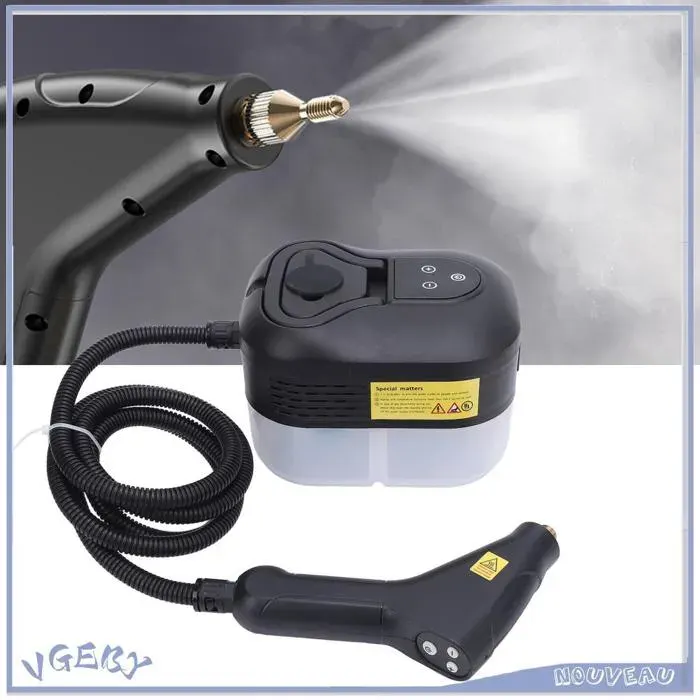 Duokon Nettoyeur vapeur Nettoyeur à vapeur Portable pour voiture Machine de nettoyage parapharmacie roulant-support Prise UE 220V