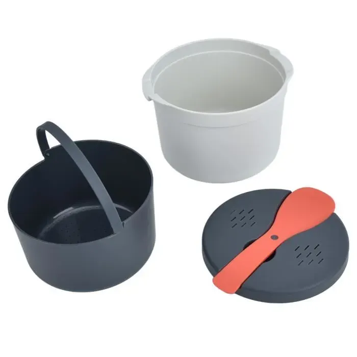 Duokon Rice Maker Microwave Rice Cooker 2L for Microwave for Kitchen electromenager micro-ondes Orange