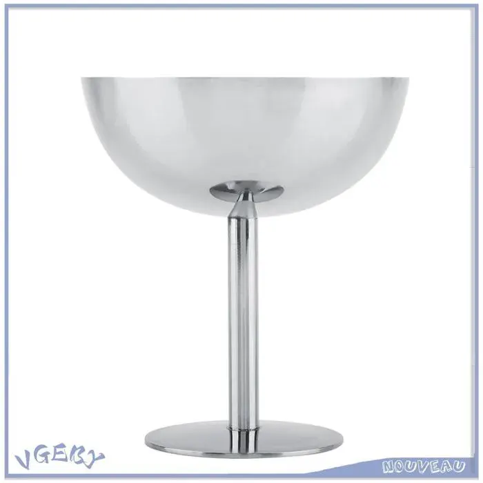 Duokon Tasse à crème glacée (Court)Coupes à Glace En Acier Inoxydable Servant Des Bols De Plat à electromenager machine Court Grand