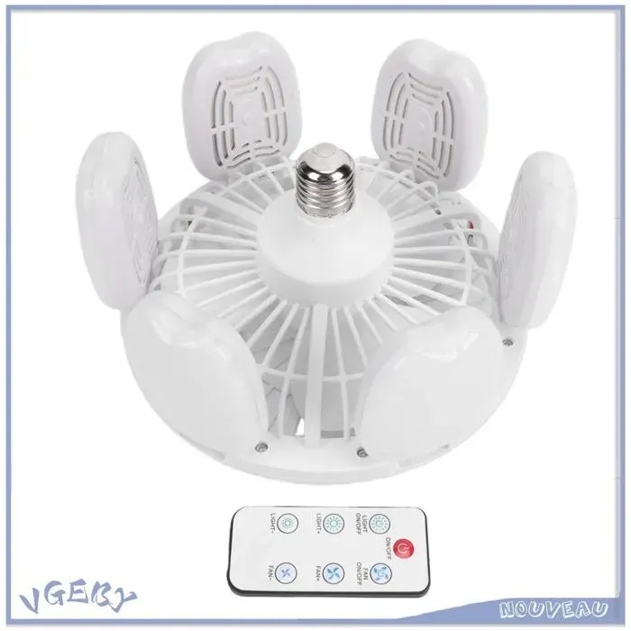 Duokon ventilateur de plafond moderne Ventilateur de plafond pliable moderne avec lumières et télécommande pour luminaire lustre