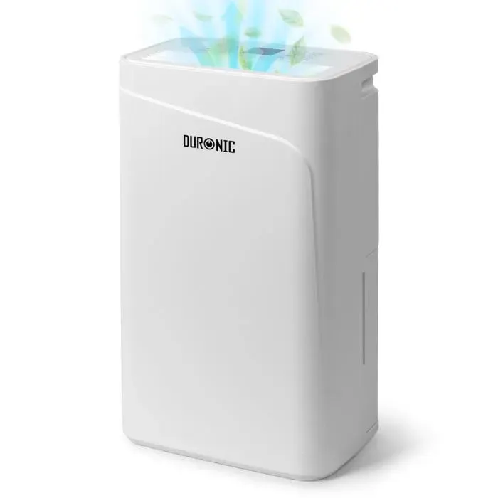 Duronic DH121 Déshumidificateur 300W Jusquà 12 litres deau par jour Réservoir deau de 21 litres Lutte contre lhumidité excessiv