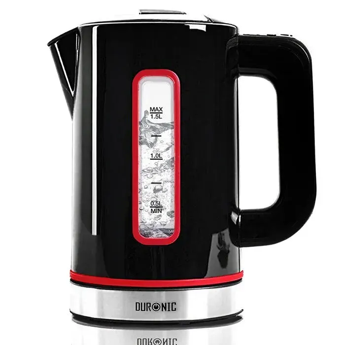 Duronic EK30 BK Bouilloire électrique 15L de 3000W Choix de la température 40° 60° 80° 100° Maintien au chaud Chauffe rapidement