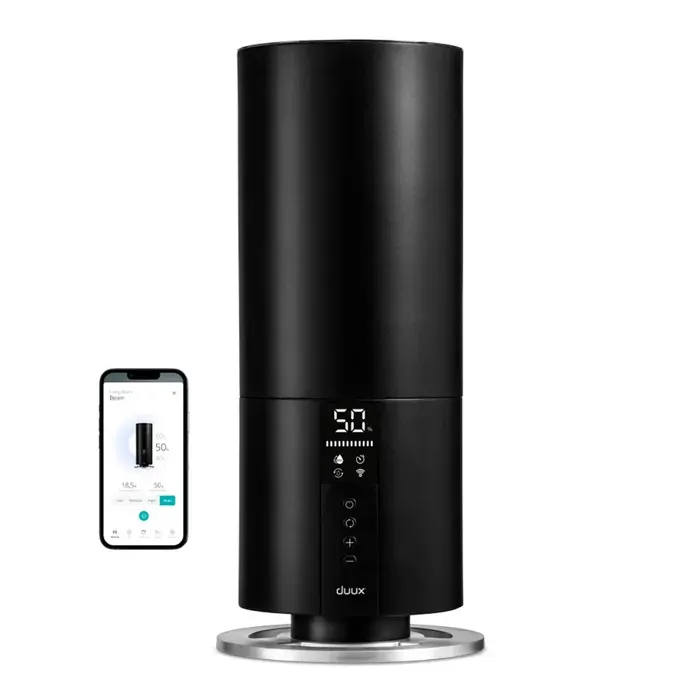 Duux humidificateur dair connecté à ultrasons et vapeur froide BEAM MINI 2 NOIR DXHU12