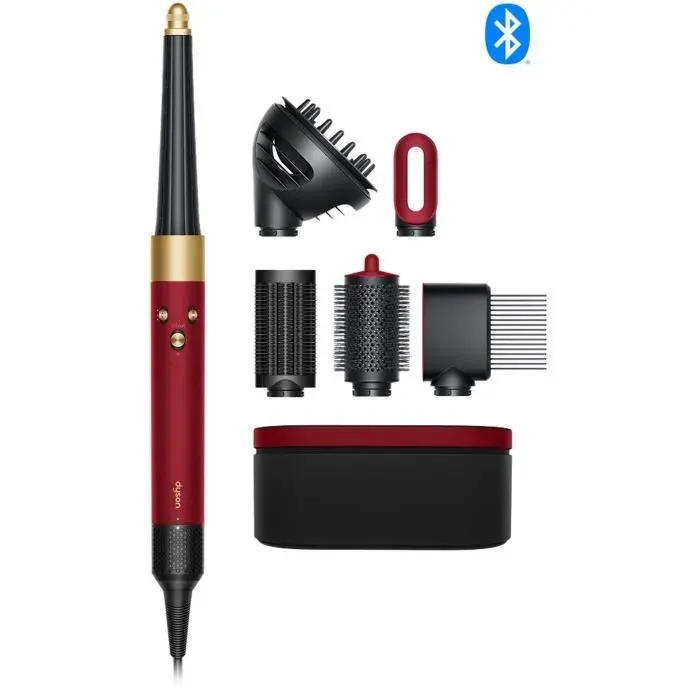 DYSON - Airwrap I.d Cheveux Bouclés à frisés - Edition limitée Fête des mères - Velours Rouge et Or - 1300 W