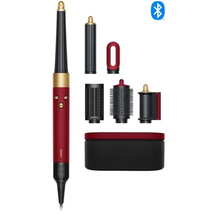 DYSON - Airwrap I.d Cheveux raides à ondulés - Edition limitée Fête des mères - Velours Rouge et Or - 1300 W