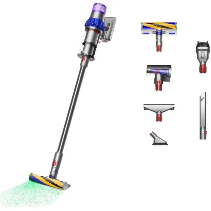 DYSON V15 Fluffy - Aspirateur Balai sans fil - 240 AW daspiration - Lumière intégrée