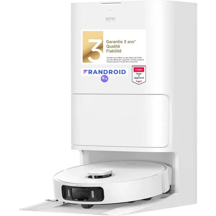 E40 Ultra Robot Aspirateur Et Laveur À Vidage Auto Avec Aspiration De 19 000 PaTechnologie De Lavage MaxireachBrosse Latérale Ant