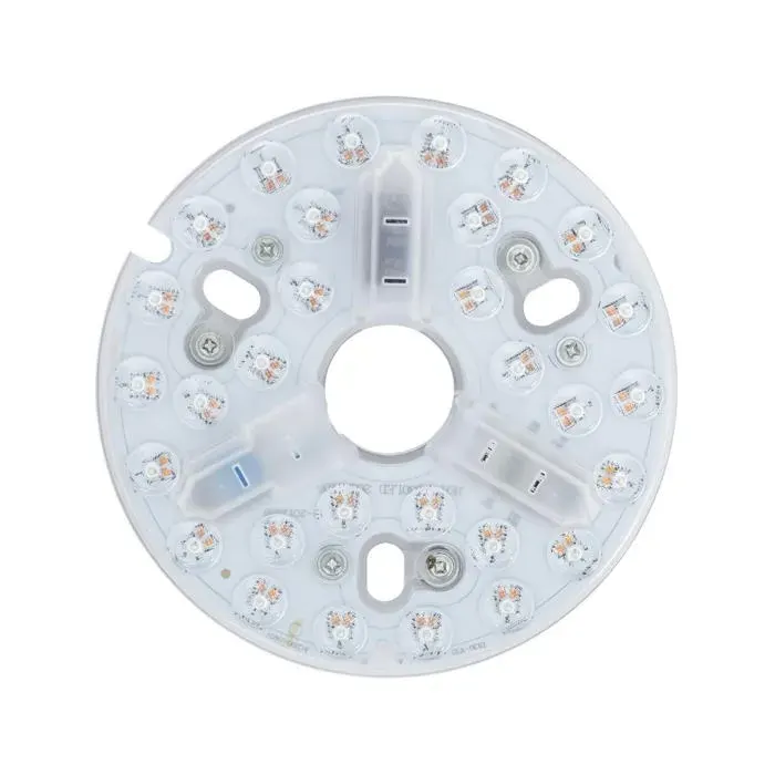 Éclairage de Rechange pour Ventilateur de Plafond LED 15W 220V CCT Sélectionnable PCB avec Aimant CCT