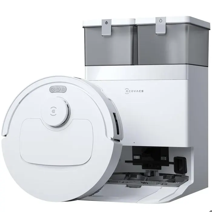 ECOVACS DEEBOT T30e Omni Aspirateur Robot - 25000 Pa Station OMNI Vidage Séchage 45°C Auto-nettoyage Remplissage Auto Réservoir 4L