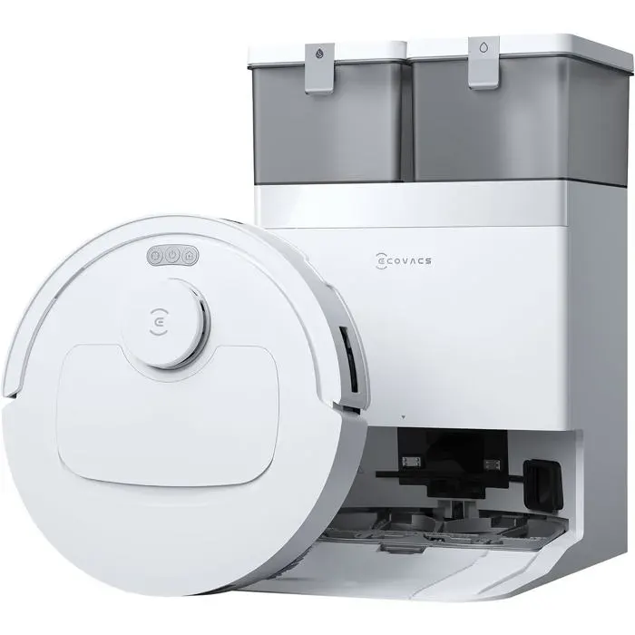 ECOVACS DEEBOT T30e Omni Aspirateur Robot Laveur 25 000 Pa Brosse latérale Anti-nœuds ARClean Station Omni vidage Automatique