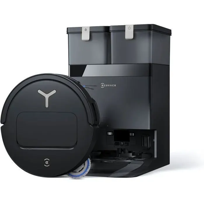 ECOVACS DEEBOT T50 Omni Gen3 Robot Aspirateur Laveur Ultra-fin 81mm 25 000 Pa Station OMNI Lavage 75°C ZeroTangle 3.0
