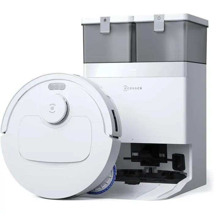 ECOVACS T30C Omni GEN2 - Aspirateur Robot Laveur avec Station - 25000Pa - Lavage à leau Chaude 75℃ - Serpillière OZMO Turbo 2.0