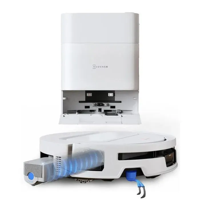 ECOVACS T90 Max Pro Aspirateur Robot Blanc – Blast de 40000 Pa OZMO ROLLER 3.0 Lavage à 100 °C Navigation LiDAR dToF