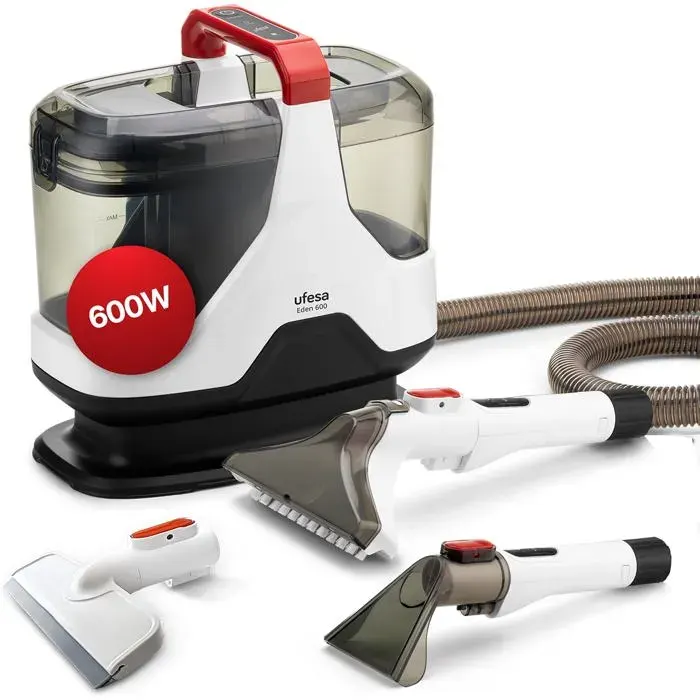Eden 600 Aspirateur À Eau Pour Tissus Canapés Voiture Tapis Et Moquettes 600W Nettoyage En Profondeur