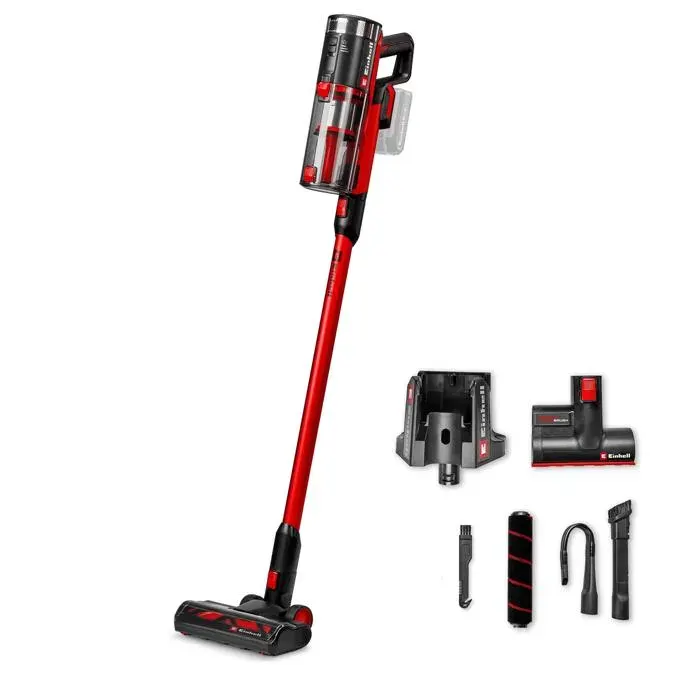 Einhell Aspirateur-balai sans fil TE-SV 18/270 Li BL-Solo PXC (18 V Brushless 270 mbar) Livré sans Batterie ni Chargeur