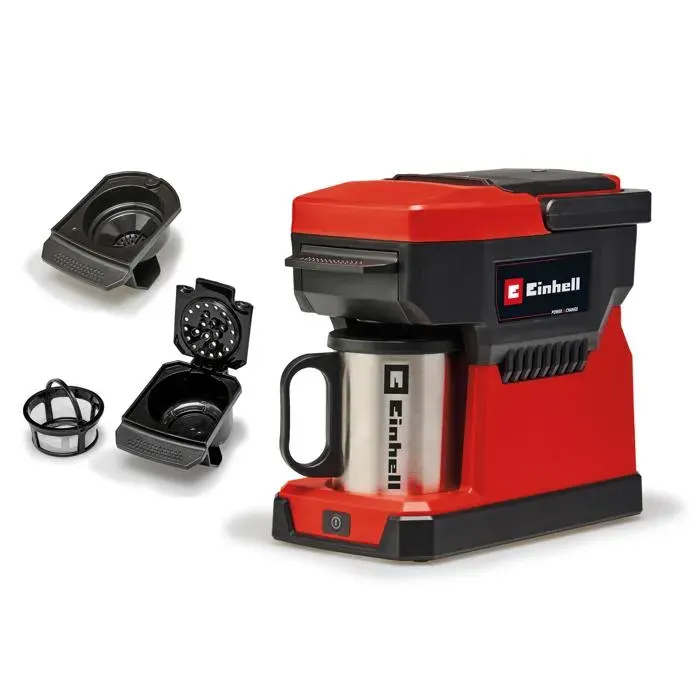 Einhell Machine à café sans fil TE-CF 18 Li-Solo PXC (18V) Livré sans Batterie ni Chargeur
